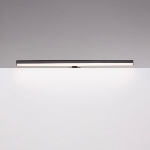 Černé kovové nástěnné LED světlo Nova Luce Glim 63 cm