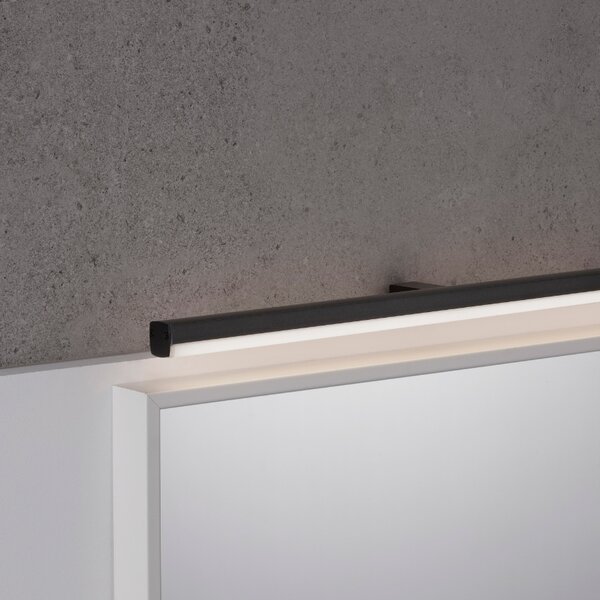 Černé kovové nástěnné LED světlo Nova Luce Glim 63 cm
