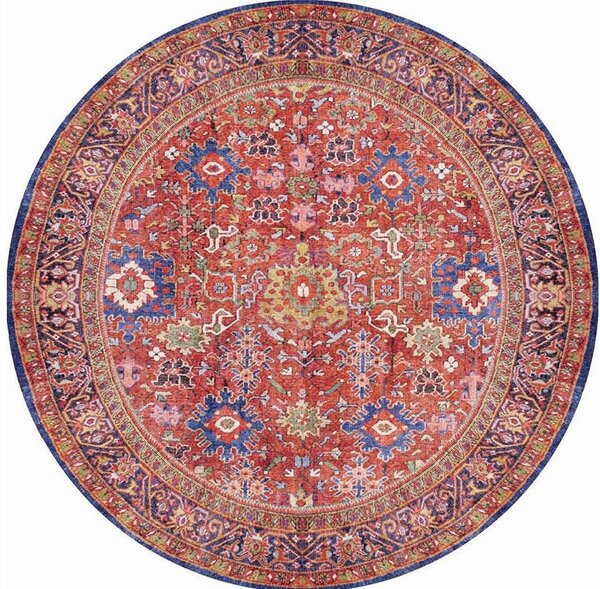 Conceptum Hypnose Kusový koberec Soul Chenille - Red AL 181, Vícebarevná, 150 cm KRUH