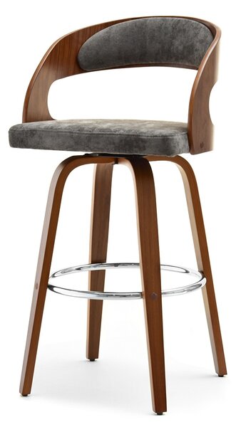 Židle Hook (ořech + chromová). Akce -20%