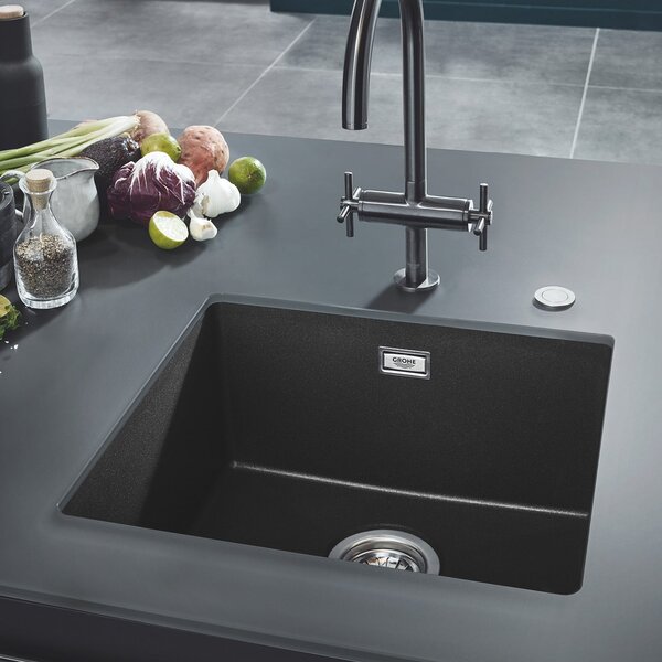 Grohe K700 granitový dřez 45.7x40.6 cm černá 31653AP0