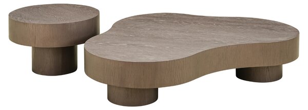 -25 % Dny MOMENTI– Richmond Set dubových konferenčních stolků Bogor 142,4x103/60 cm