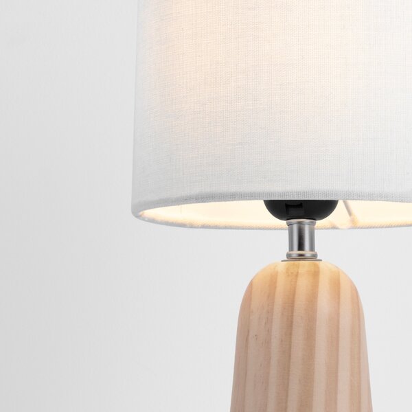 Bílá stolní lampa Nova Luce Oby