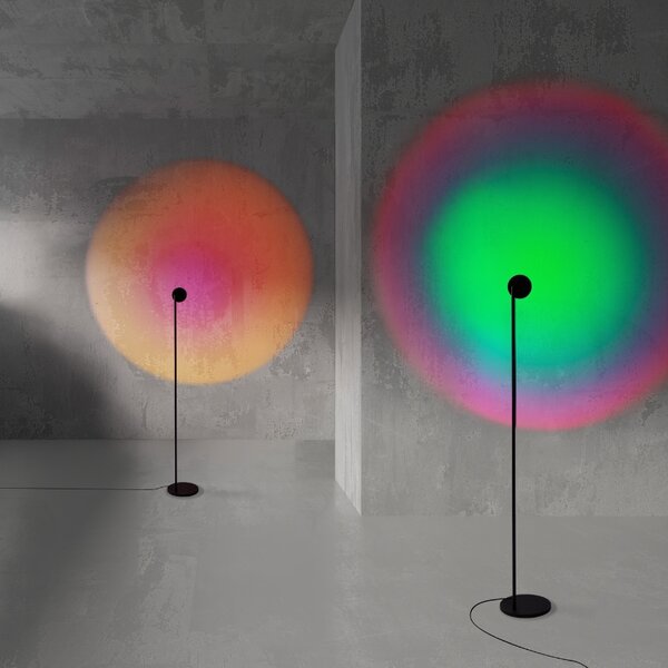 -25 % Dny MOMENTI– Černá kovová stojací LED lampa Nova Luce Irida 121 cm