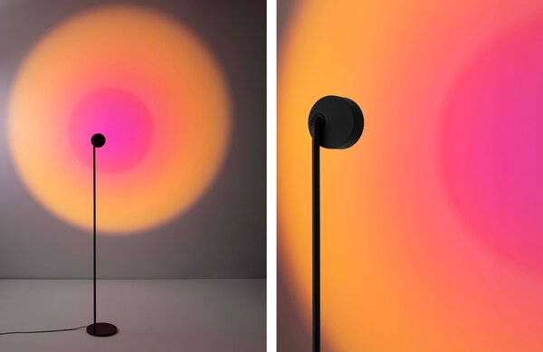 -25 % Dny MOMENTI– Černá kovová stojací LED lampa Nova Luce Irida 121 cm