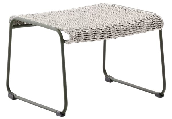 Světle šedá zahradní podnožka Kave Home Maurina