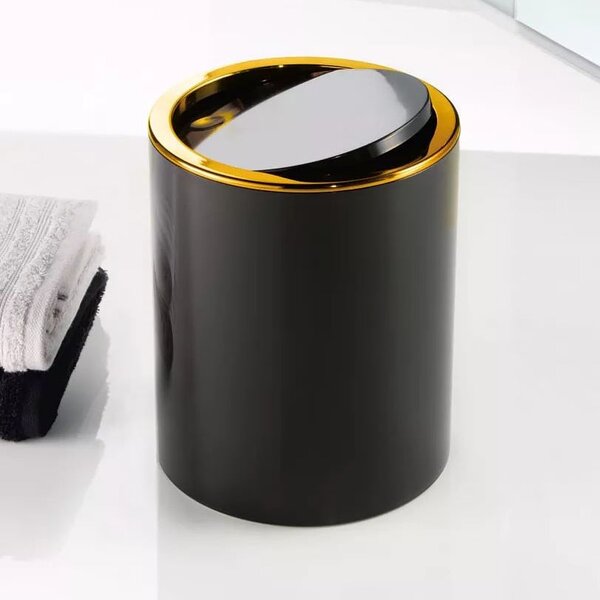 Kleine Wolke Golden Clap odpadkový koš 5 l černá 8418926858