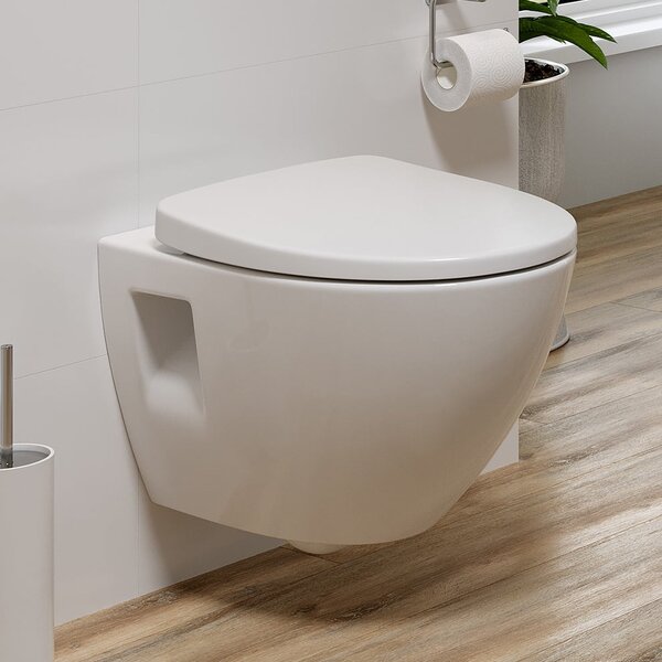 Cersanit Moduo sada wc s mísou a sedátkem závěsná bez splachovacího kruhu bílá S701-725