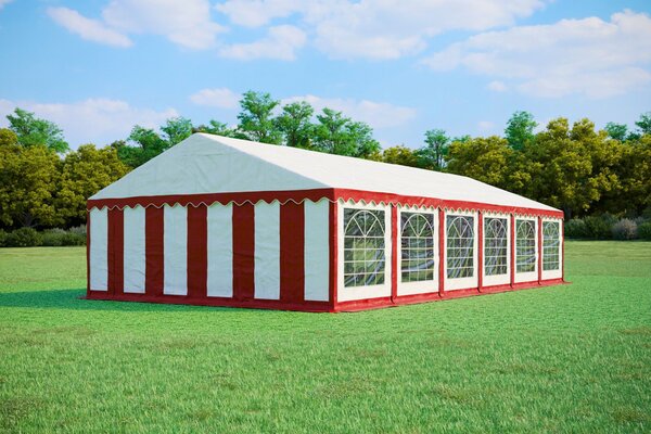 Párty stan 6x12 m STANDARD - ohnivzdorný barva Modro-bílá