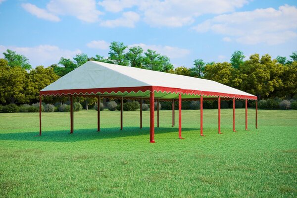 Párty stan 6x12 m STANDARD - ohnivzdorný barva Modro-bílá