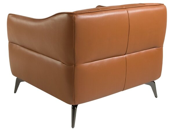 Koňakově hnědé kožené křeslo Angel Cerdá No. 5098