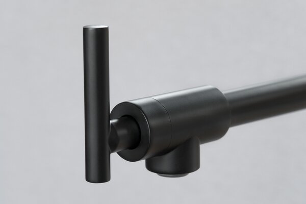 Berg Pot Filler kuchyňská baterie na stěnu černá 830135B