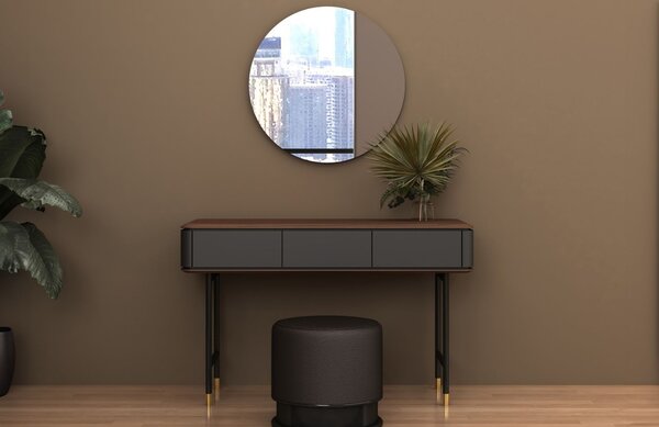 -25 % Dny MOMENTI– Šedý lakovaný toaletní stolek Angel Cerdá No. 7171, 120 x 50 cm
