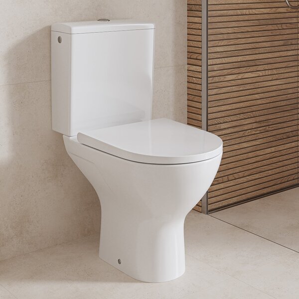 Cersanit Colour kompaktní wc s deskou s pomalým sklápěním s vírovým splachováním bílá K103-051