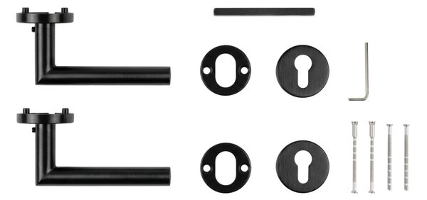 Kování METAL TUBE kulaté - černá