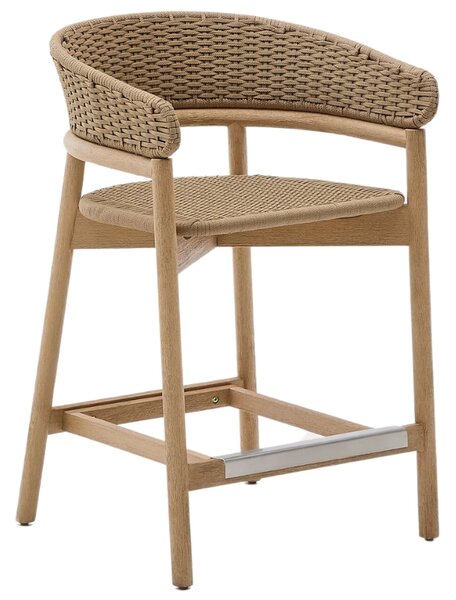 Béžová zahradní barová židle Kave Home Arinella 65 cm
