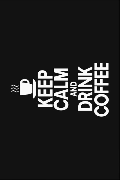 ASIR Koberec WOOKECE173 – Keep Calm and Drink Coffee