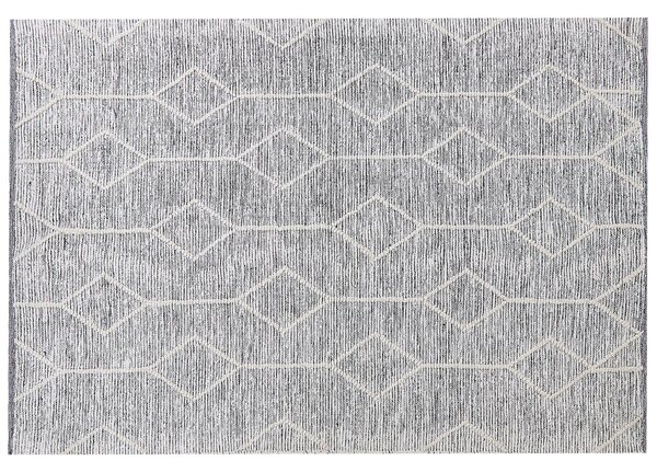 Krátkovlasý koberec krémově šedý 160 x 230 cm EDREMIT
