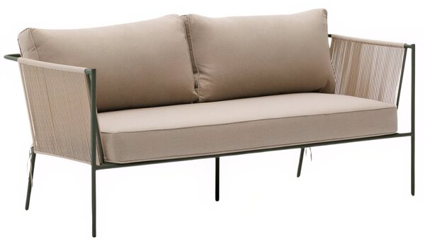 Kave Home Béžovo-zelená zahradní pohovka Zivia 178 cm