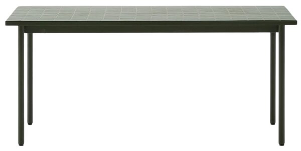 Zelený zahradní stůl Kave Home Maurina 182 x 91 cm