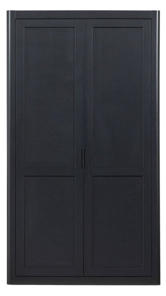 WOOOD Černá dřevěná skříň Graner 217 x 120 cm