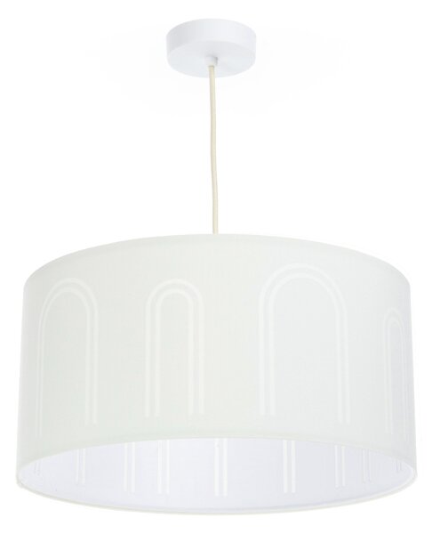 BPS koncept Závěsné svítidlo BOHO auris - bílý ovál, 1xE27, ø 40 cm Barva: Bílá