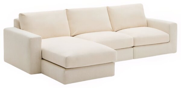 Kave Home Béžová modulární rohová pohovka Alea 310 cm, levá