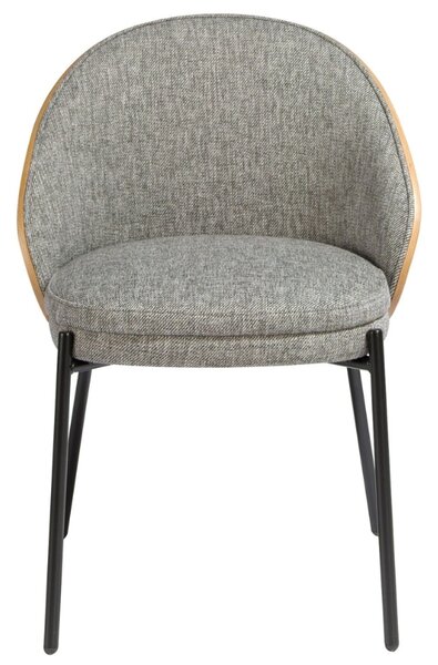 Šedá čalouněná jídelní židle Angel Cerdá No. 4115