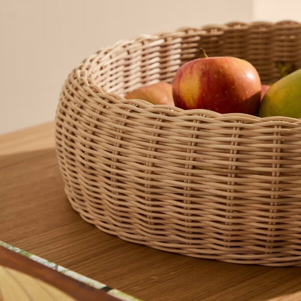 Ratanová dekorativní miska Kave Home Zilna ⌀ 38 cm