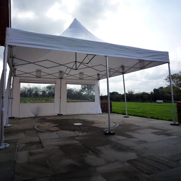 Nůžkový párty stan "PAGODA" RedX® PROFI EXTREME PVC 5x5 m (Nůžkový stan ve tvaru "PAGODA" s PVC opláštěním, v nejbytelnějším provedení z našeho)