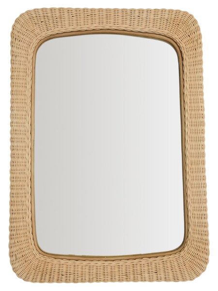 Ratanové zrcadlo Kave Home Zilna 79 x 58 cm