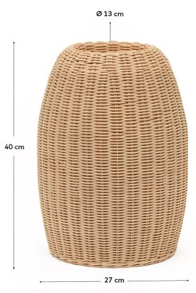 Ratanová váza Kave Home Zilna 40 cm