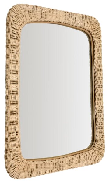 Ratanové zrcadlo Kave Home Zilna 79 x 58 cm