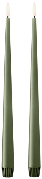 Ester & Erik Set LED svíček Taper - Green Soil ER167