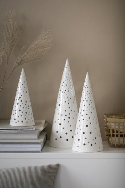 Svícen Nobili Tree White 19 cm Kähler
