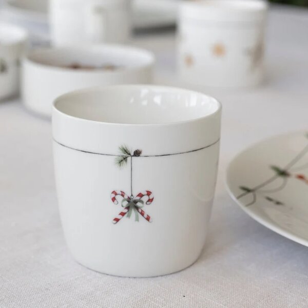 Sögne Home Porcelánový hrnek Christmas Candy Cane - 300 ml SGH117