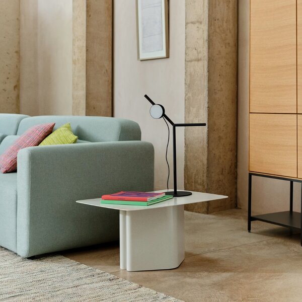 Šedý kovový konferenční stolek Kave Home Arvin 70 x 52 cm