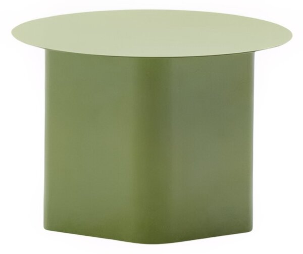 Zelený kovový odkládací stolek Kave Home Arvin 55 cm