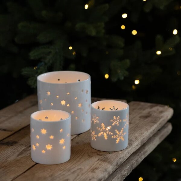 Sögne Home Porcelánový svícen Christmas Star - Large SGH122