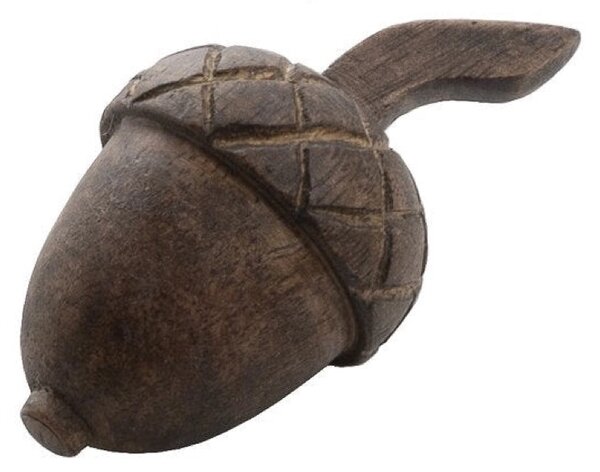 Sögne Home Dekorativní dřevěný žalud Acorn Dark Brown - 6 cm SGH125