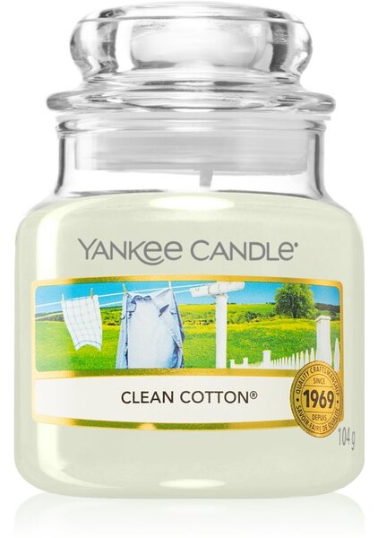 Yankee Candle Clean Cotton vonná svíčka Classic velká 104 g