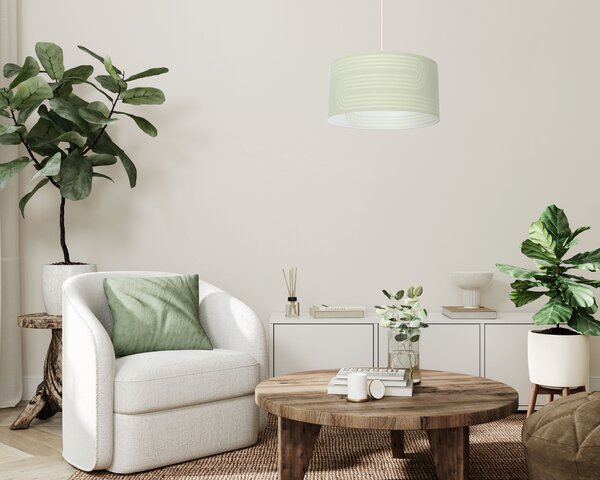 BPS koncept Závěsné svítidlo BOHO auris - bílé pruhy, 1xE27, ø 60 cm Barva: Bílá