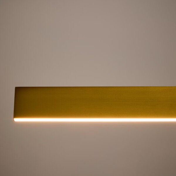 Zlaté závěsné LED světlo Kave Home Boadella 101 cm