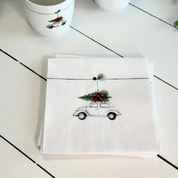 Sögne Home Papírové ubrousky Christmas Car - 20 ks SGH104
