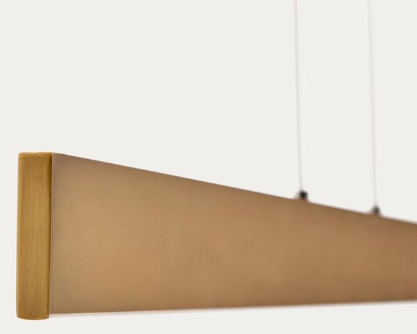 Zlaté závěsné LED světlo Kave Home Boadella 101 cm