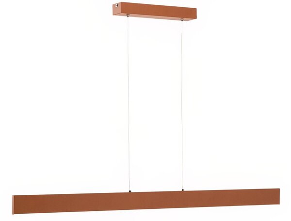 Terakotově červené závěsné LED světlo Kave Home Boadella 101 cm