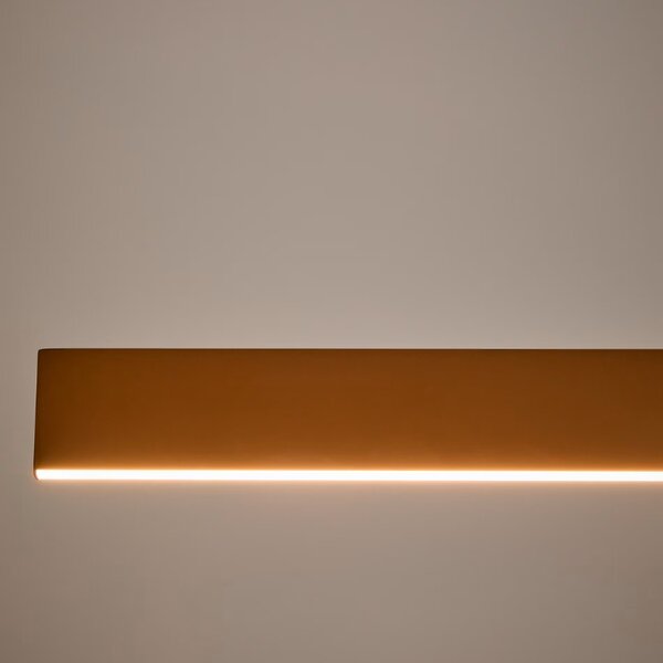 Terakotově červené závěsné LED světlo Kave Home Boadella 101 cm