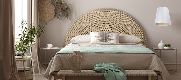 BPS koncept Závěsné svítidlo BOHO, 1xE27, ø 35 cm, v. 35 cm Barva: Bílá