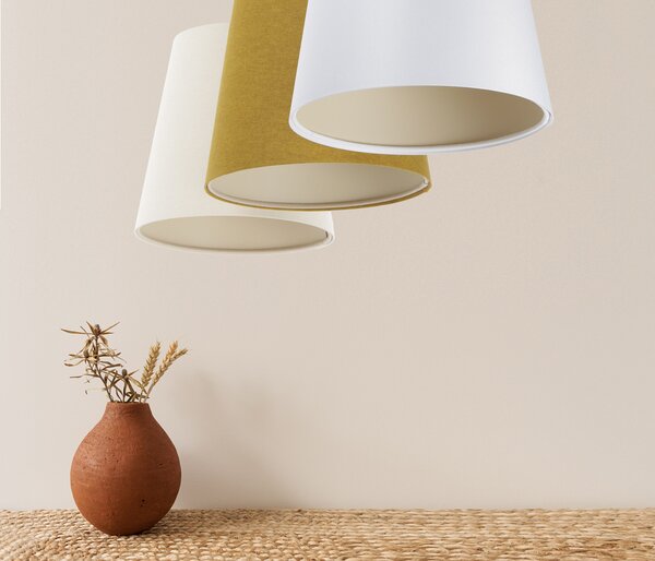 BPS koncept Závěsné lineární svítidlo BOHO, 3xE27, d. 85 cm Barva: Béžová