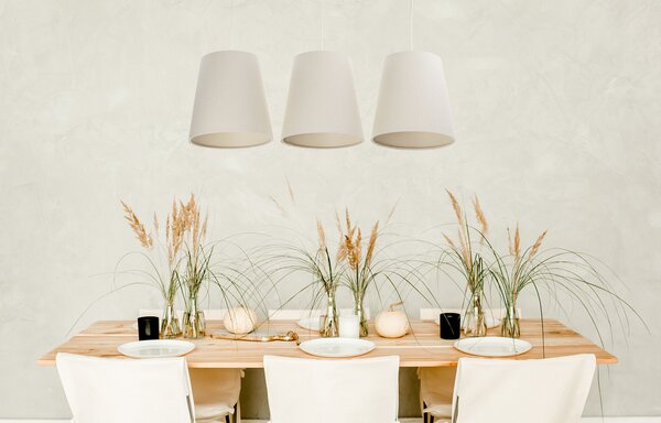 BPS koncept Závěsné lineární svítidlo BOHO, 3xE27, d. 85 cm Barva: Béžová